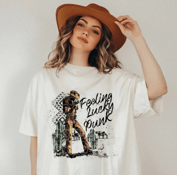 Feeling Lucky Punk Graphic Tee - Happily Ever Atchison Shop Co.