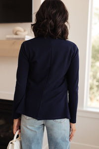 Fitted Blazer in Navy - Happily Ever Atchison Shop Co.