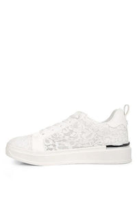 Flakes Lace Detail Low Platform Sneakers - Happily Ever Atchison Shop Co.