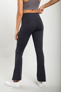 Flare Swoop Back High - Waisted Leggings - Happily Ever Atchison Shop Co.