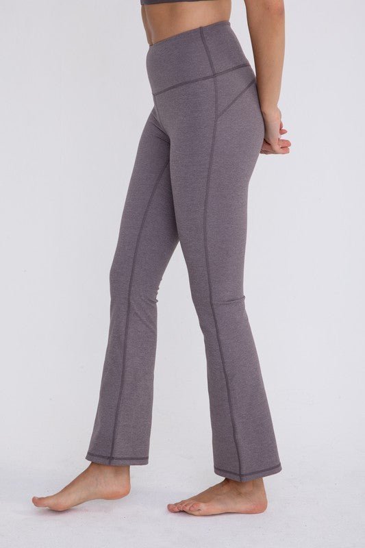 Flare Swoop Back High - Waisted Leggings - Happily Ever Atchison Shop Co.