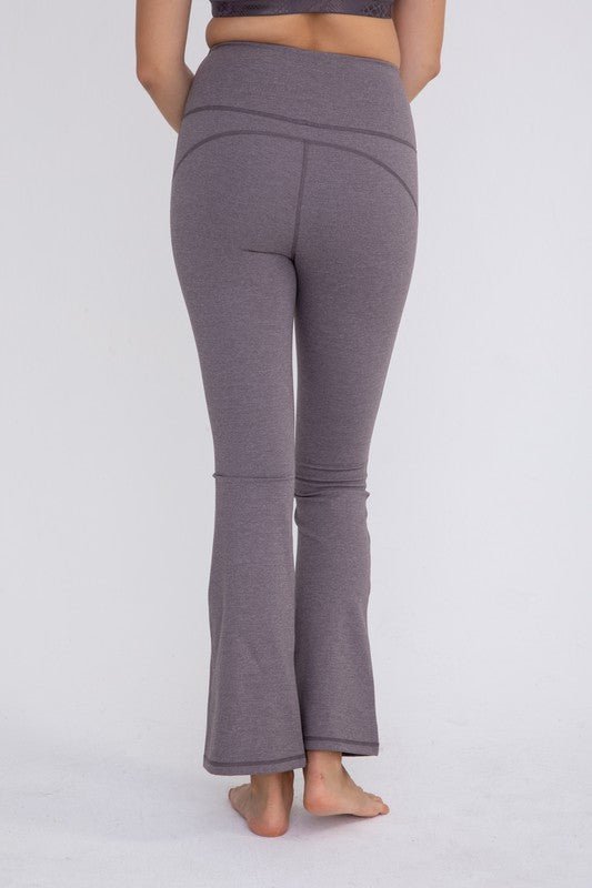 Flare Swoop Back High - Waisted Leggings - Happily Ever Atchison Shop Co.