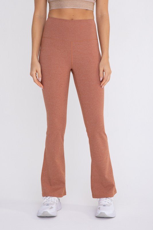 Flare Swoop Back High - Waisted Leggings - Happily Ever Atchison Shop Co.