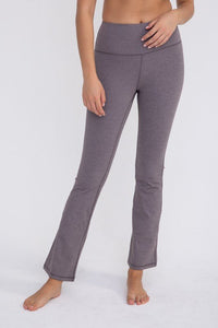 Flare Swoop Back High - Waisted Leggings - Happily Ever Atchison Shop Co.