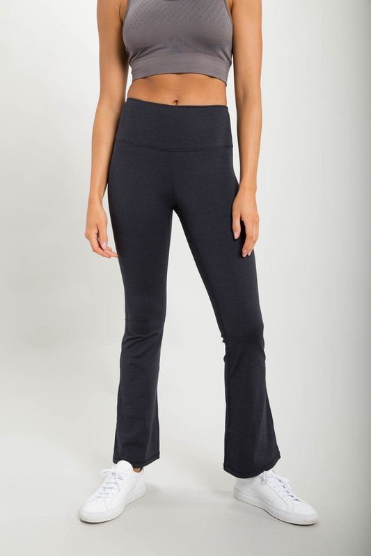 Flare Swoop Back High - Waisted Leggings - Happily Ever Atchison Shop Co.