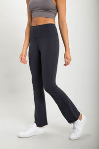 Flare Swoop Back High - Waisted Leggings - Happily Ever Atchison Shop Co.