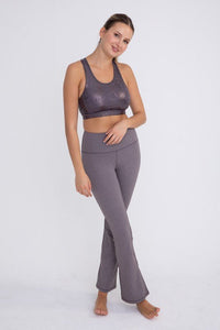 Flare Swoop Back High - Waisted Leggings - Happily Ever Atchison Shop Co.