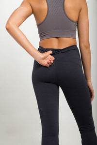 Flare Swoop Back High - Waisted Leggings - Happily Ever Atchison Shop Co.