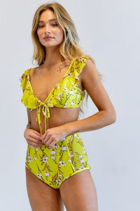 Floral Printed Swimwear Set - Happily Ever Atchison Shop Co.