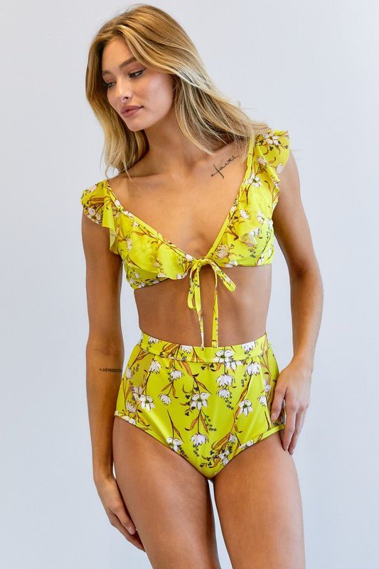 Floral Printed Swimwear Set - Happily Ever Atchison Shop Co.