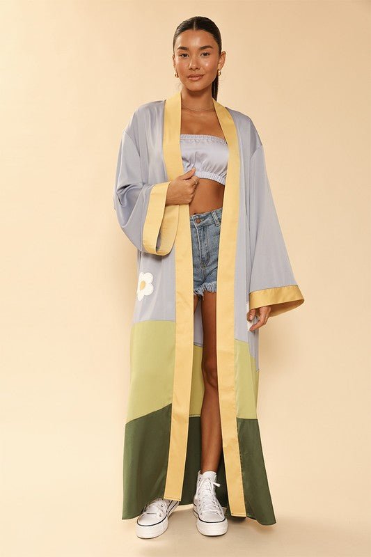 Flower Field Kimono - Happily Ever Atchison Shop Co.