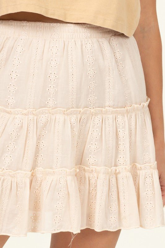 Forever Classy High Waist Tiered Mini Skirt - Happily Ever Atchison Shop Co.