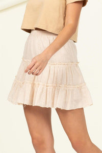 Forever Classy High Waist Tiered Mini Skirt - Happily Ever Atchison Shop Co.