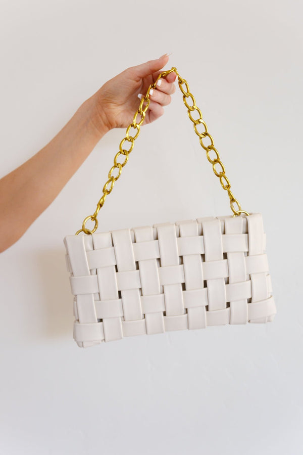 Forever Falling Handbag in Cream - Happily Ever Atchison Shop Co.