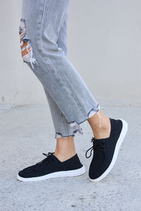 Forever Link Flat Round Toe Lace - Up Sneakers - Happily Ever Atchison Shop Co.