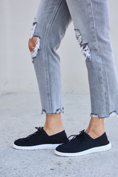 Forever Link Flat Round Toe Lace - Up Sneakers - Happily Ever Atchison Shop Co.