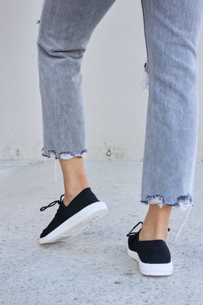 Forever Link Flat Round Toe Lace - Up Sneakers - Happily Ever Atchison Shop Co.