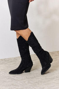 Forever Link Rhinestone Knee High Cowboy Boots - Happily Ever Atchison Shop Co.