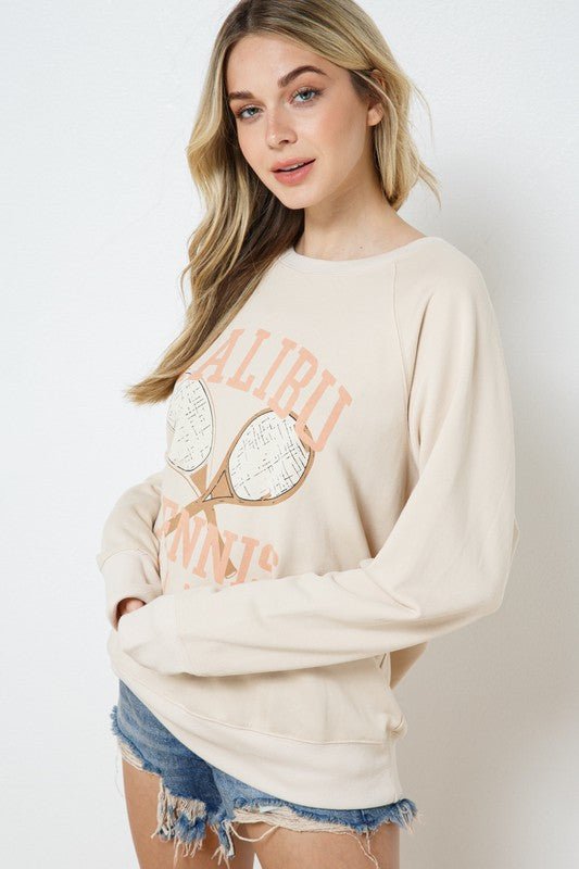 French Terry Graphic Sweatshirt - Happily Ever Atchison Shop Co.