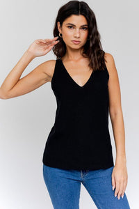 Front and Back Deep V - Neck Tank Top - Happily Ever Atchison Shop Co.