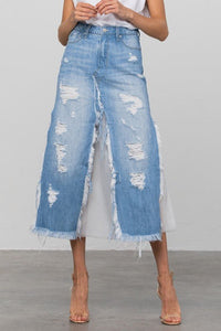 FULL COTTON SHA PREMIUM DENIM SKIRT - Happily Ever Atchison Shop Co.