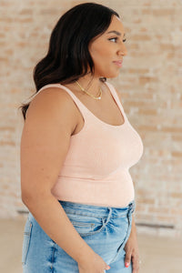 Fundamentals Ribbed Seamless Reversible Tank in Peach - Happily Ever Atchison Shop Co.