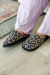 Fuzziest Feet Animal Print Slippers In Mocha - Happily Ever Atchison Shop Co.