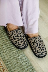 Fuzziest Feet Animal Print Slippers In Mocha - Happily Ever Atchison Shop Co.