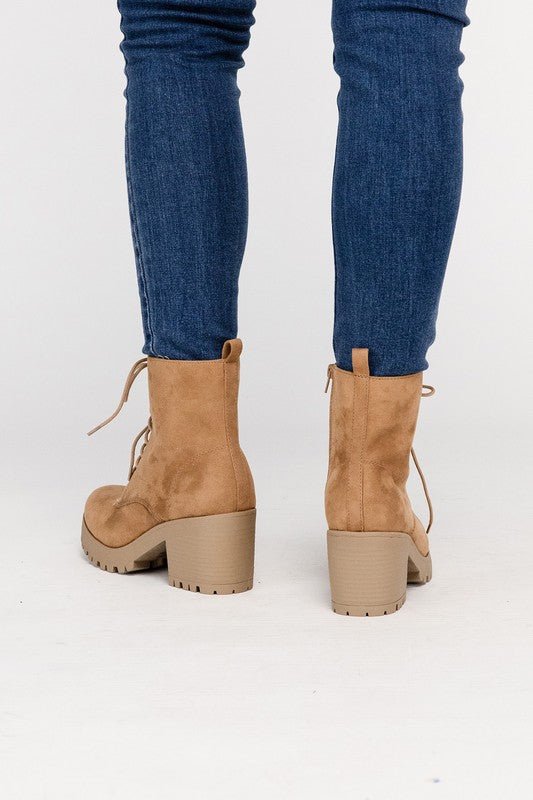 FUZZY Combat Boots - Happily Ever Atchison Shop Co.