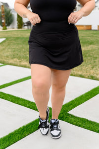 Game, Set and Match Tennis Skort in Black - Happily Ever Atchison Shop Co.