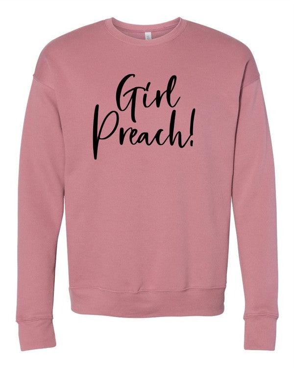 Girl Preach Bella Canvas Premium Sweatshirt - Happily Ever Atchison Shop Co.