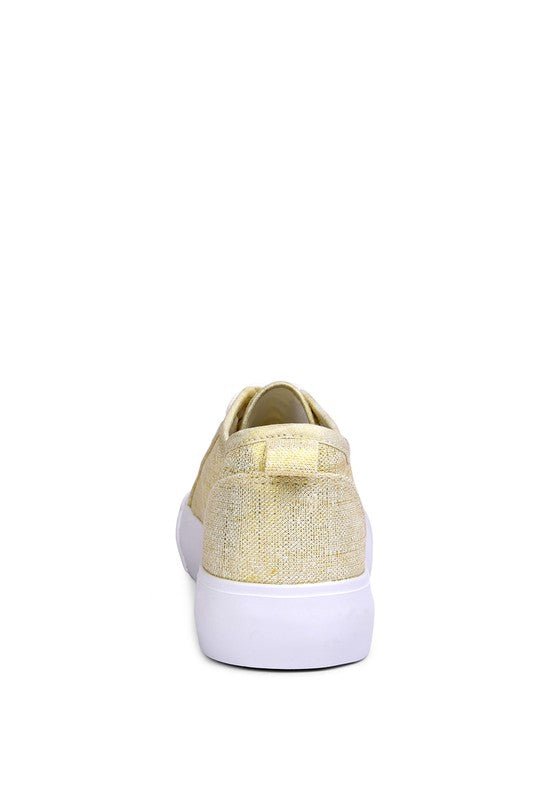 Glam Doll Knitted Sliver Platform Sneakers - Happily Ever Atchison Shop Co.