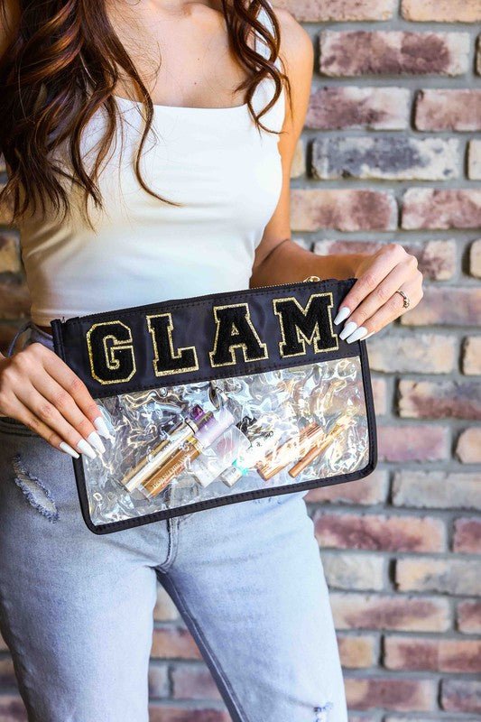 Glam Varsity Pouch - Happily Ever Atchison Shop Co.