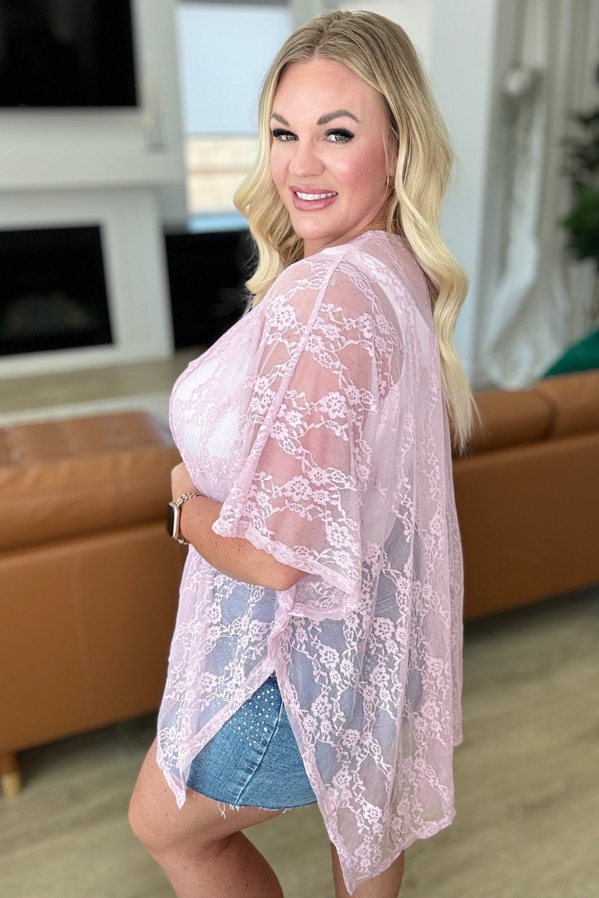 Good Days Ahead Lace Kimono In Mauve - Happily Ever Atchison Shop Co.