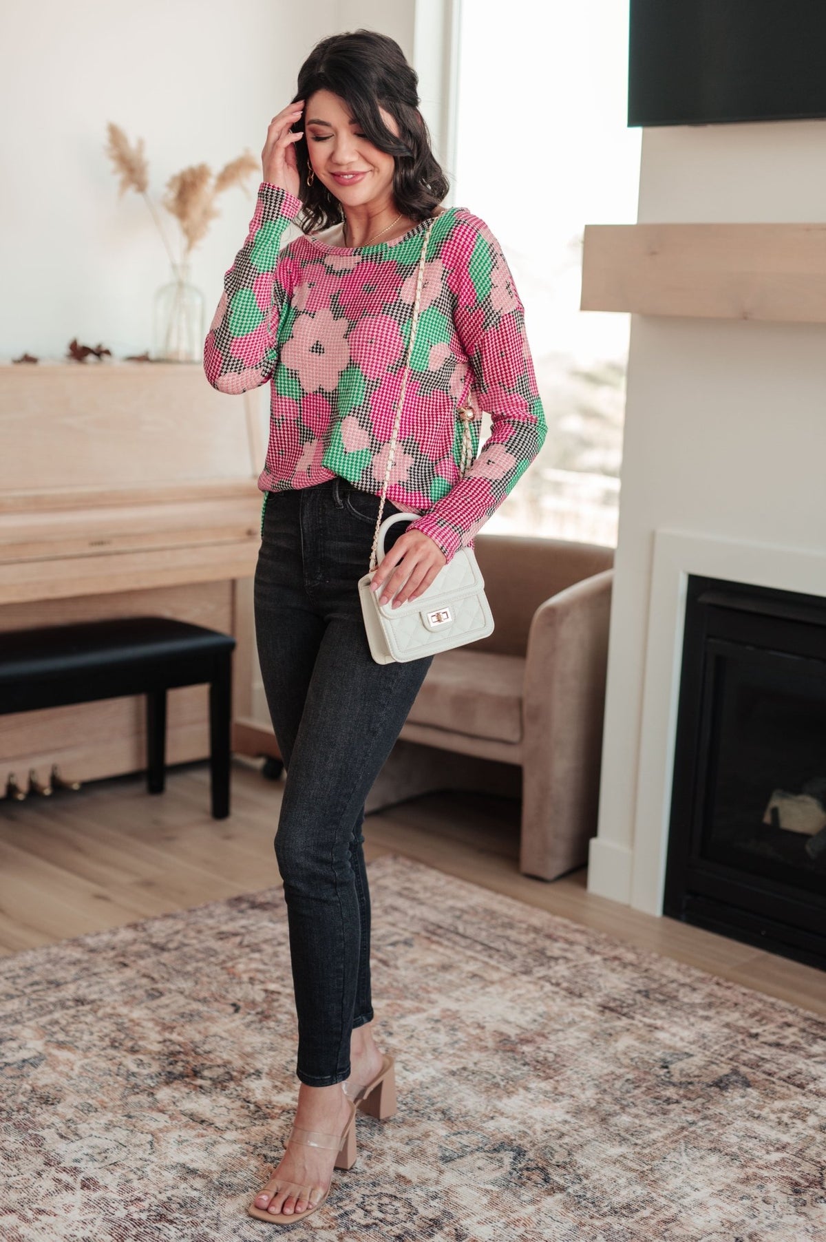 Group Chat Floral Top - Happily Ever Atchison Shop Co.
