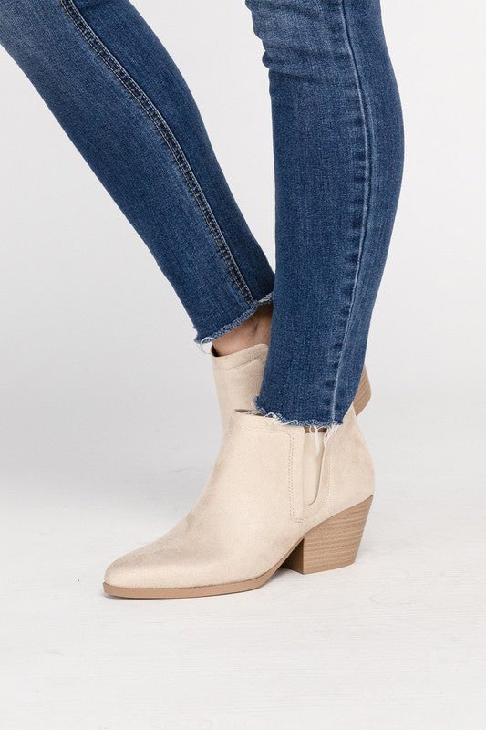 GWEN Suede Ankle Boots - Happily Ever Atchison Shop Co.