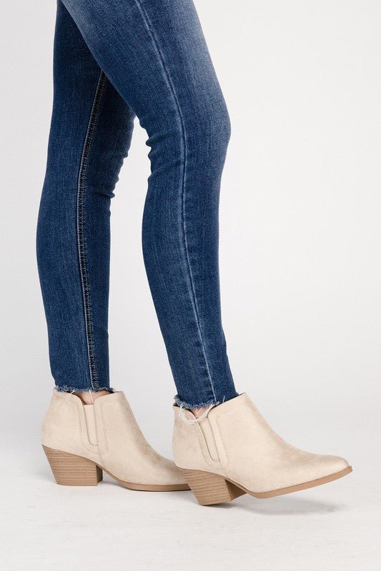 GWEN Suede Ankle Boots - Happily Ever Atchison Shop Co.