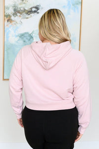 Had Me in the First Half Pullover Hoodie in Baby Pink - Happily Ever Atchison Shop Co.