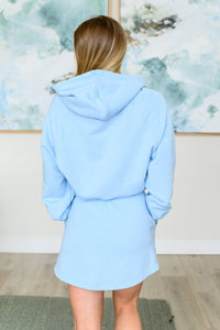 Had Me in the First Half Pullover Hoodie in Sky Blue - Happily Ever Atchison Shop Co.