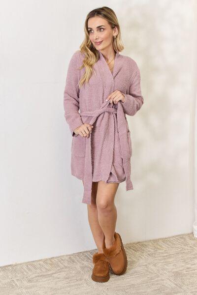Hailey & Co Tie Front Long Sleeve Cardigan - Happily Ever Atchison Shop Co.