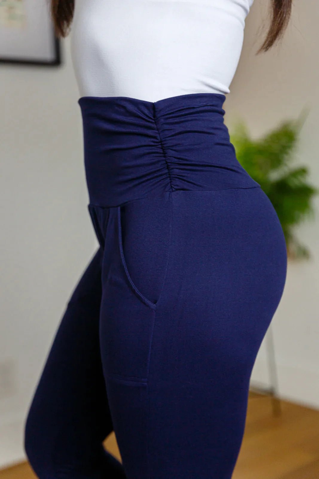 Haley Ruched Waist Legging in Seven Colors - Happily Ever Atchison Shop Co.