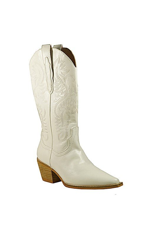 HANAN EMBROIDERY WESTERN BOOTS - Happily Ever Atchison Shop Co.