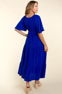 Haptics Tiered Babydoll Maxi Dress with Side Pocket - Happily Ever Atchison Shop Co.
