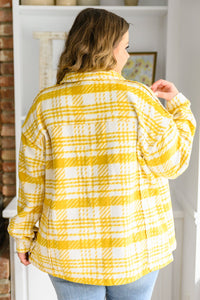 Hard To Miss Shacket In Mustard - Happily Ever Atchison Shop Co.