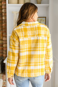 Hard To Miss Shacket In Mustard - Happily Ever Atchison Shop Co.