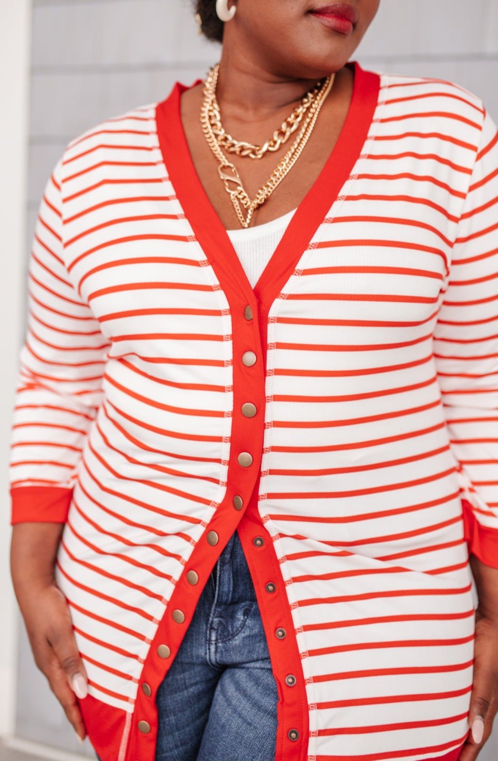 Have You Heard Cardigan in Red - Happily Ever Atchison Shop Co.