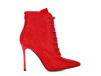 HEAD ON Faux Suede Diamante Ankle Boots - Happily Ever Atchison Shop Co.