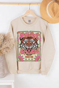 Heavens Roaring Tiger Graphic Fleece Sweatshirts - Happily Ever Atchison Shop Co.