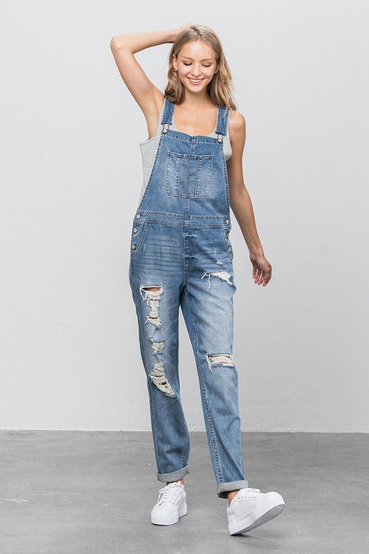 HEAVY BODY PREMIUM DESTROY OVERALLS - Happily Ever Atchison Shop Co.