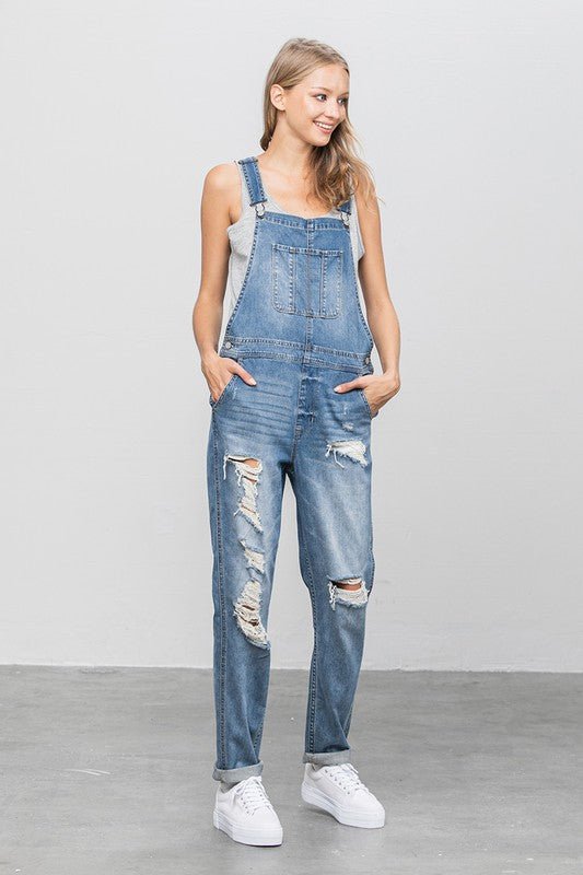 HEAVY BODY PREMIUM DESTROY OVERALLS - Happily Ever Atchison Shop Co.